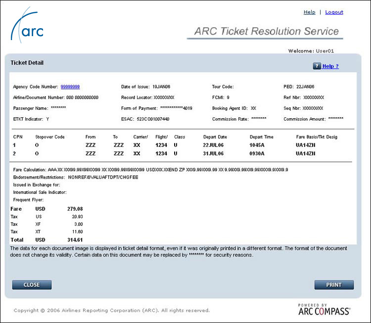 Ticket Detail