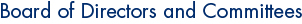 Board of Directors and Committees