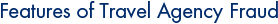 Features of Travel Agency Fraud