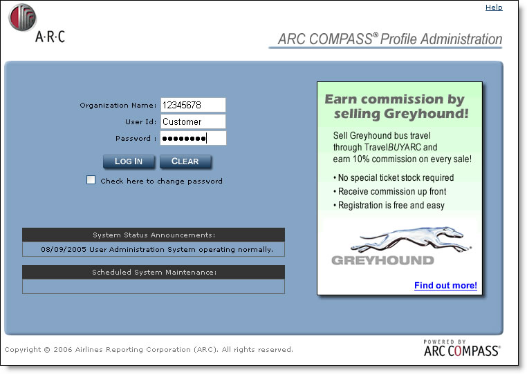 ARC COMPASS Login